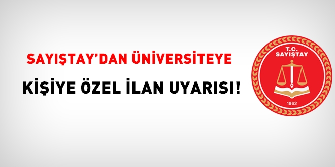 Saytay'dan niversiteye akademik ilanlarn kiiye zel uyars!