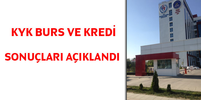 KYK burs ve kredi sonular akland