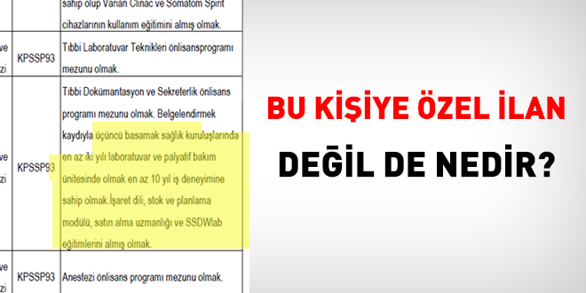 Tokat Gaziosmanpaa niversitesinden kiiye zel szlemeli personel alm ilan