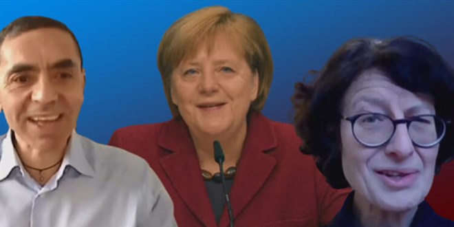 Merkel, Uur ahin ve zlem Treci ile gurur duyduklarn syledi