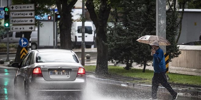 Ankara ve 4 il kuvvetli ya ve frtna uyars