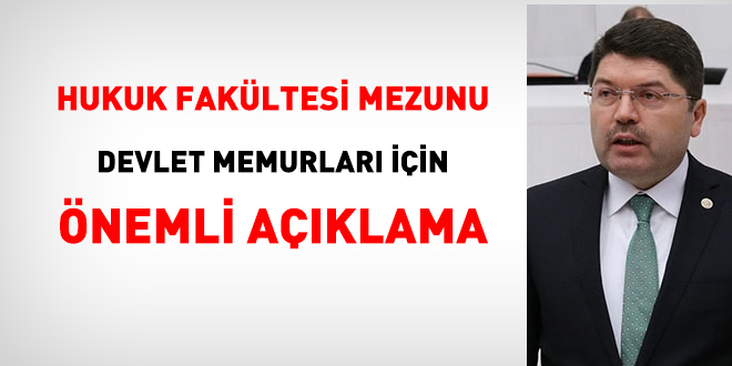 Hukuk fakltesi mezunu memurlar iin aklama