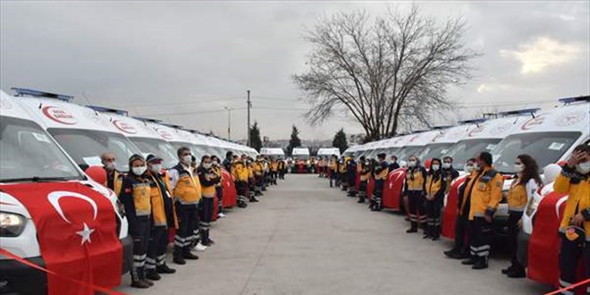 Bakanlka Diyarbakr'a gnderilen 22 ambulans trenle hizmete alnd