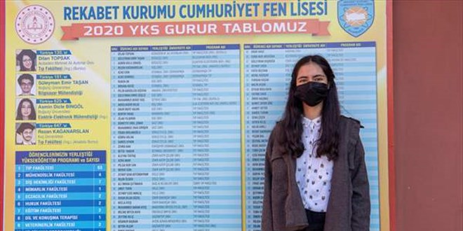 Diyarbakrl Beyza ABD'de eitim almaya hak kazand