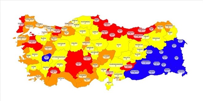 Doğu ve Güneydoğu illeri Kovid-19 risk haritasında 'mavi' kalmak istiyor -  Memurlar.Net