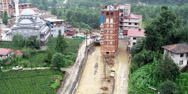 Rize'de 'risk azaltma' planyla sel afetlerinde can ve mal kayplarnn nedeni belirlendi