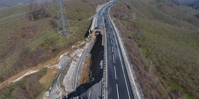 ken Karadeniz balant yolu iin servis yolu yaplacak