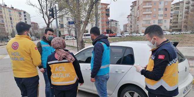 Karantinada olmas gereken kadn ie giderken yakaland