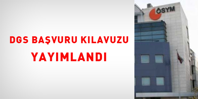 DGS bavuru klavuzu yaymland