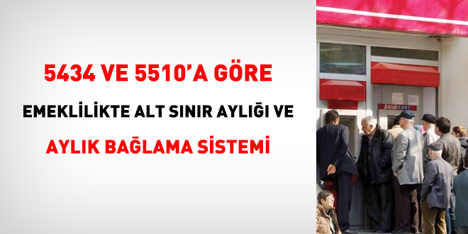 5434 Ve 5510 A Gore Emeklilikte Alt Sinir Ayligi Ve Aylik Baglama Sistemi Memurlar Net