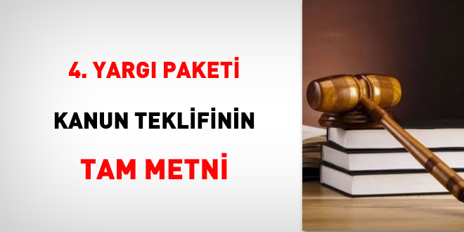 4. Yarg Paketi Kanun teklifinin tam metni