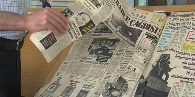 Atatrk Kitapl'ndaki 190 yllk gazetelere jiletli tahribat
