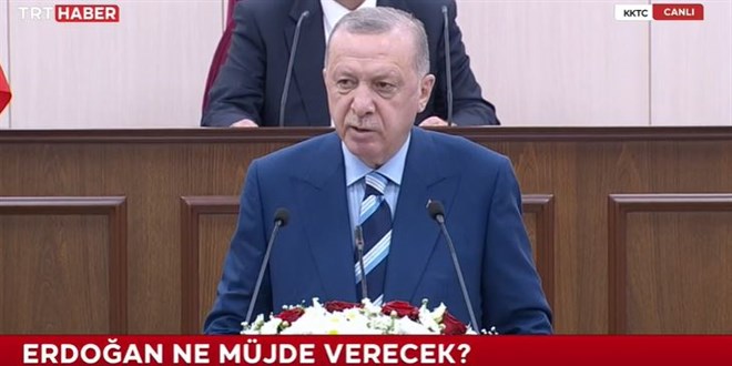 Erdoğan, KKTC Meclisi'nde beklenen müjdeyi açıkladı ...