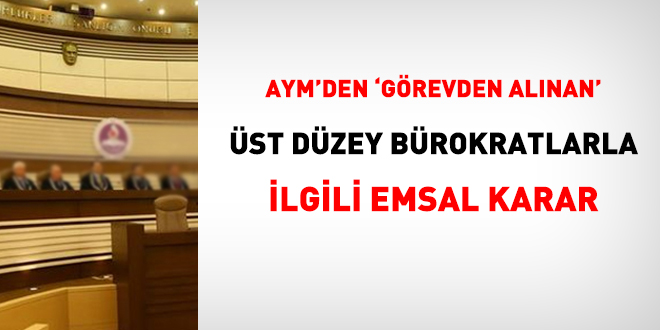 Belediye bakan yardmcs 'uzman' olarak atand AYM hukuka uygun buldu!