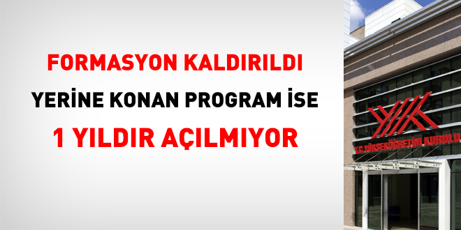 Formasyon kaldrld, yerine konan program ise 1 yldr almyor