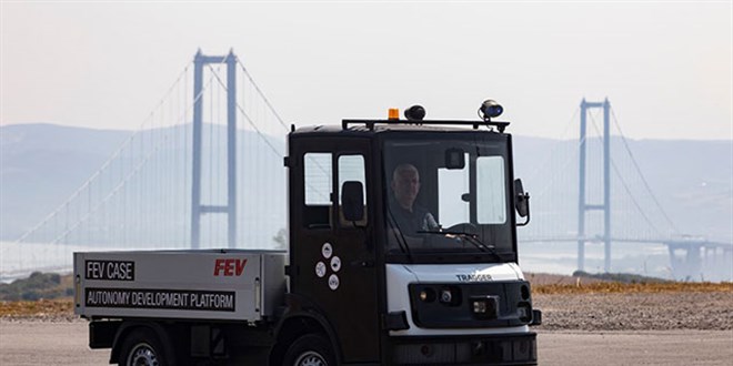 Yerli elektrikli hizmet arac Tragger'in otonomi testleri balad