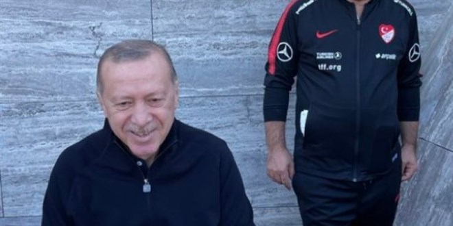 Cumhurbakan Erdoan sabah sporunda