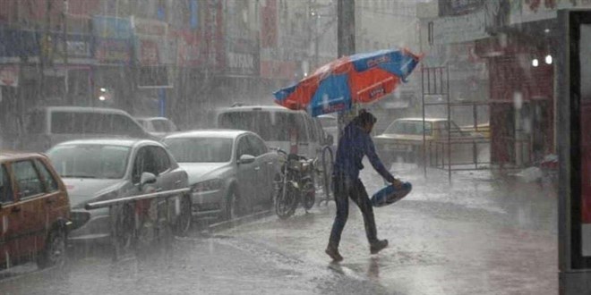 Meteoroloji'den baz illerimiz  iin kuvvetli ya uyars