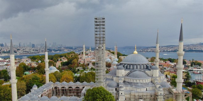 Sultanahmet Camii restorasyonunda sona yaklald